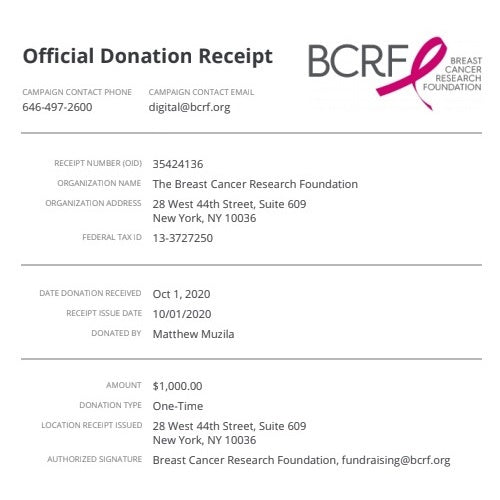 Donation Receipt