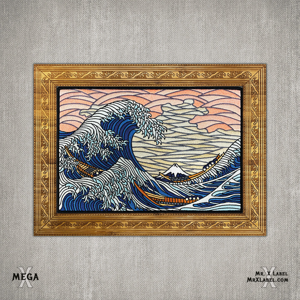 Great Wave off Kanagawa MEGA Embroidered Patch