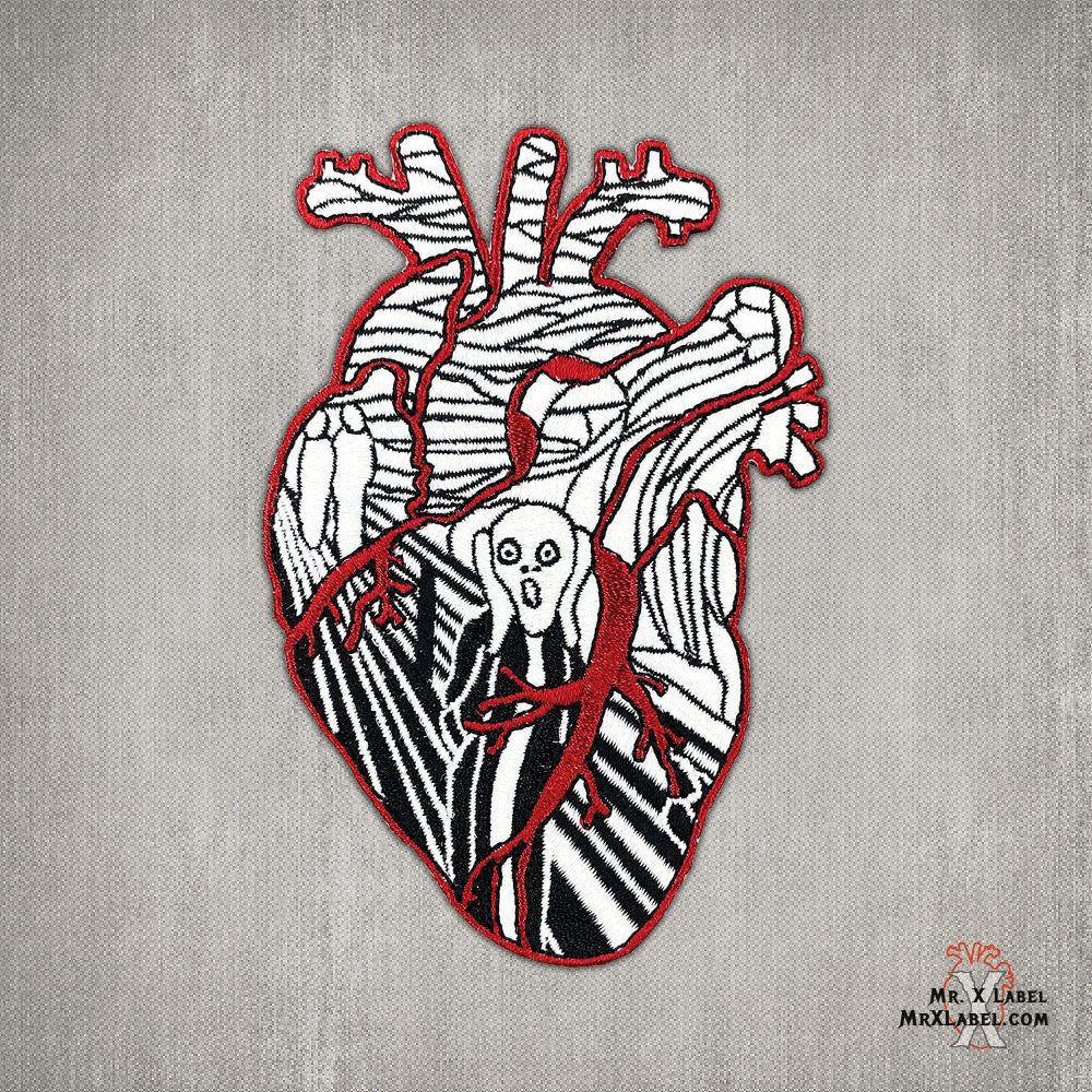 The Scream v.Green Heart Patch - Mr. X Label