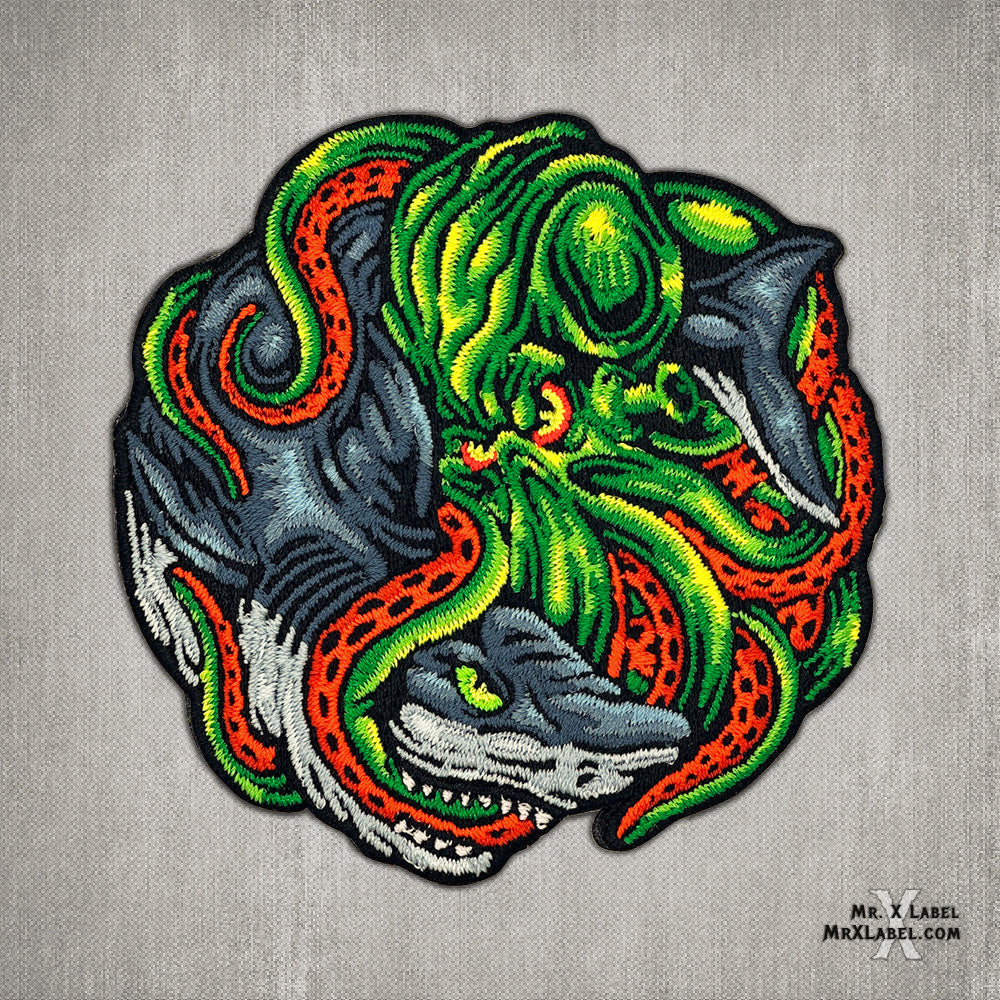 Kraken vs Shark Green Mini - Mr. X Label