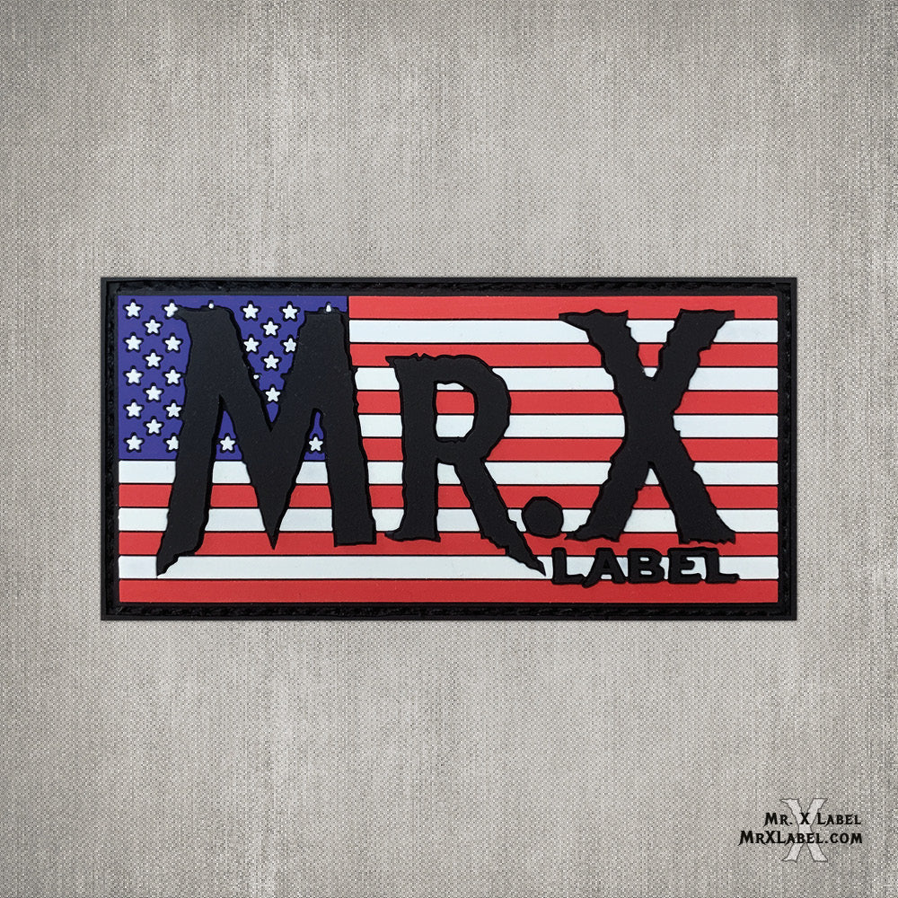 Mr. X Label v6.1 (American Flag) PVC Patch