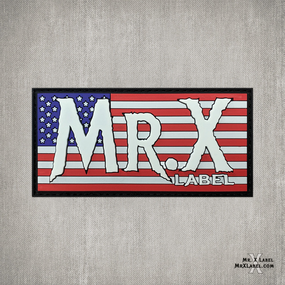 Mr. X Label v6 (American Flag) PVC Patch