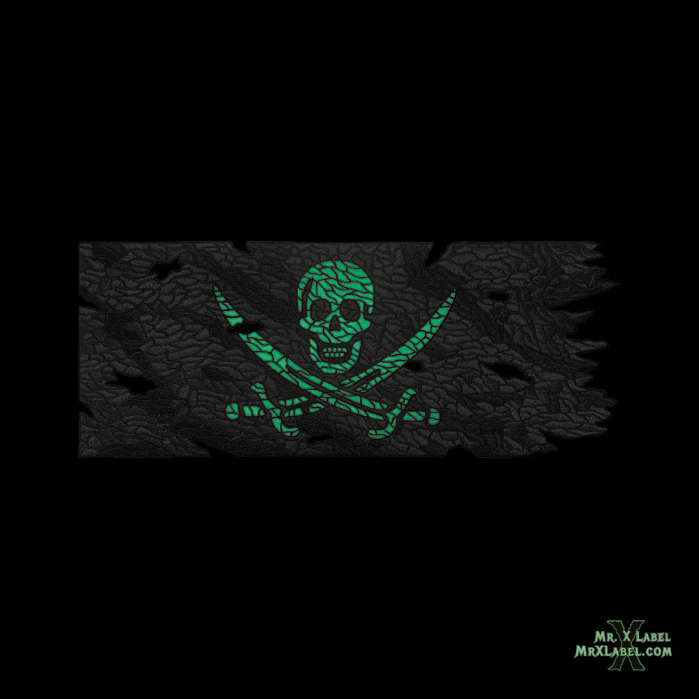 Pirate Calico Jack Rackham Flag - Removable Patch