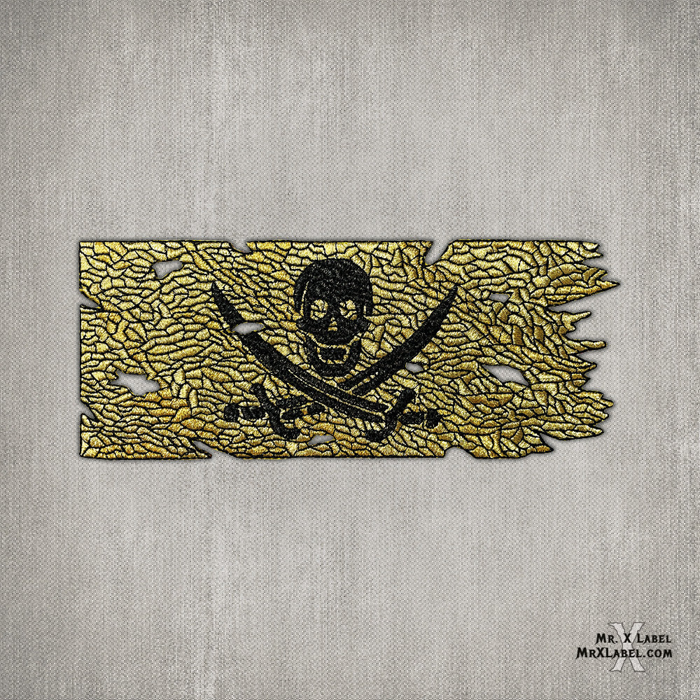 Calico Jack Pirate Flag Patch - Double Gold (v1.6)