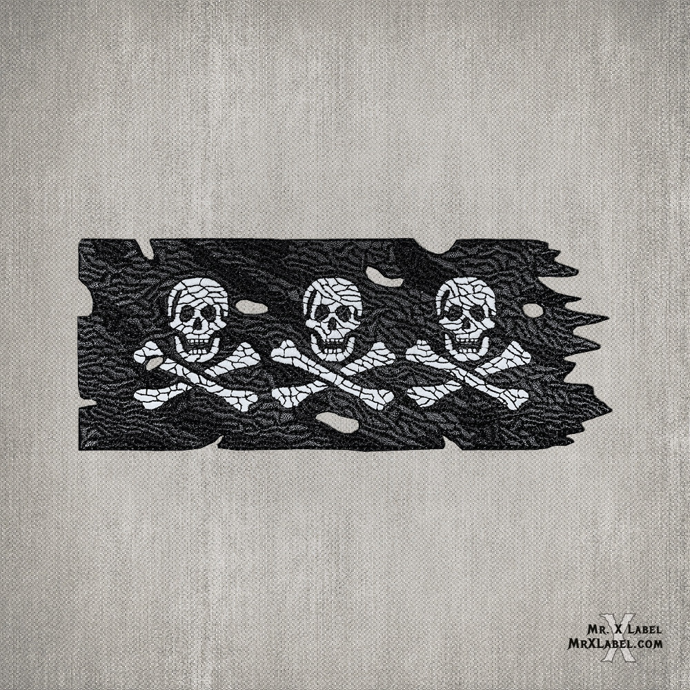 Pirate Flag v3 (Glow) Embroidered Patch