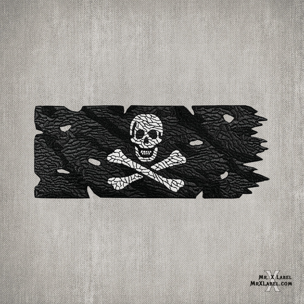 Black Sam Pirate Flag (Glow) Embroidered Patch