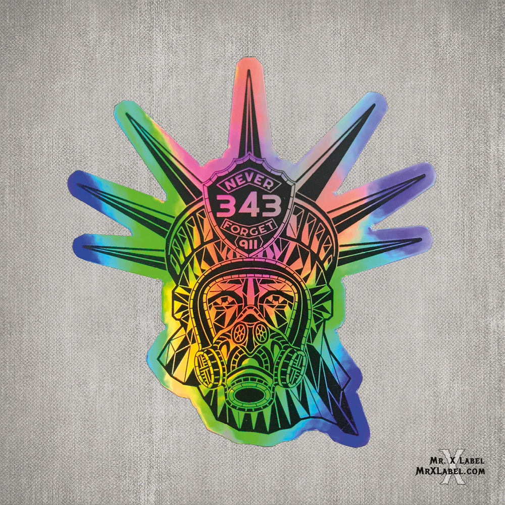 Statue of Liberty 343 - Holographic Sticker