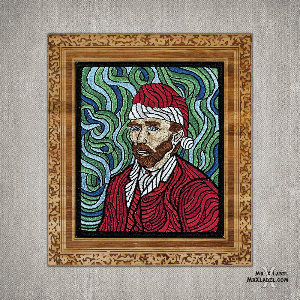 Vincent van Gogh - Self Portrait - XMAS Embroidered Patch