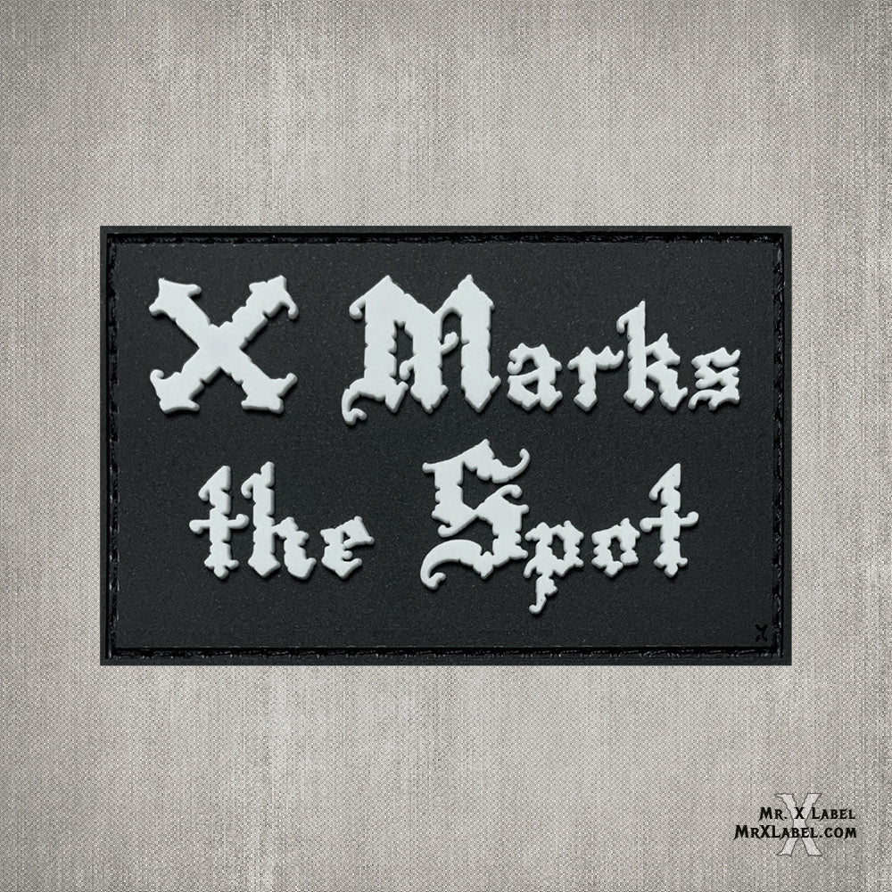 X Marks the Spot PVC Patch