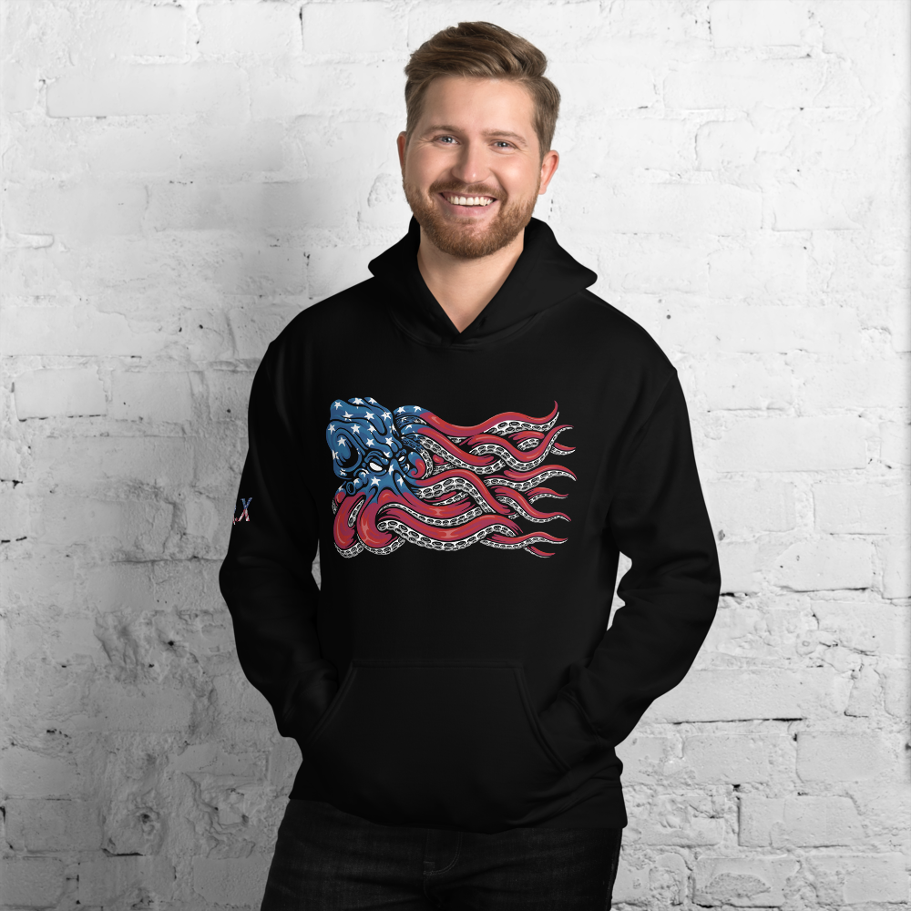 American Flag Kraken Hoodie